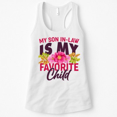 Funny Cute My Son In Law Is My Favorite Child Womens Tank Top