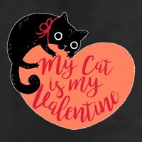 Funny Cute My Cat Is My Valentine Adult Drive Performance Visor