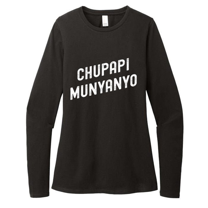 Funny Chupapi Munyanyo Muñaño Prank Meme Graphic Womens CVC Long Sleeve Shirt