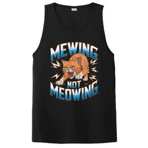 Funny Cat Meme Mewing Not Meowing Looksmax Cat Trend PosiCharge Competitor Tank