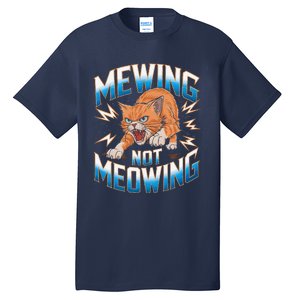 Funny Cat Meme Mewing Not Meowing Looksmax Cat Trend Tall T-Shirt