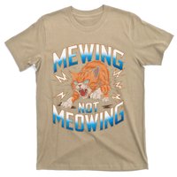 Funny Cat Meme Mewing Not Meowing Looksmax Cat Trend T-Shirt