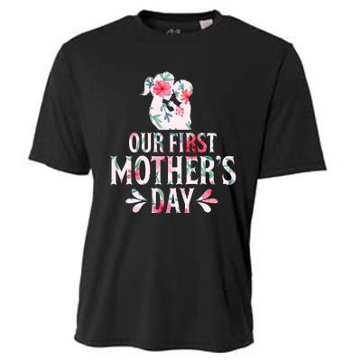 Funny Cute Mothers Day Gift Cooling Performance Crew T-Shirt