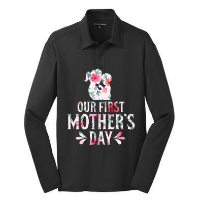 Funny Cute Mothers Day Gift Silk Touch Performance Long Sleeve Polo