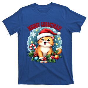 Funny Cat Meowy Christmas Gift T-Shirt