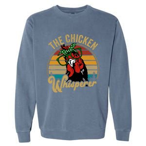 Funny Chicken Mom Chicken Whisperer Mama Hen Farm Gift Garment-Dyed Sweatshirt