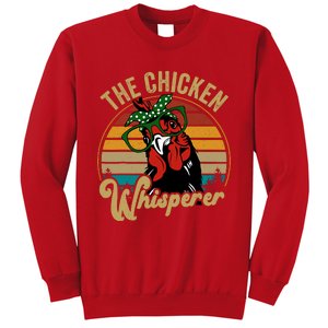 Funny Chicken Mom Chicken Whisperer Mama Hen Farm Gift Sweatshirt