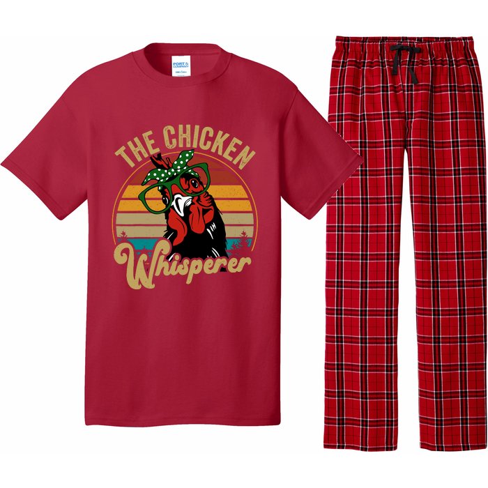 Funny Chicken Mom Chicken Whisperer Mama Hen Farm Gift Pajama Set