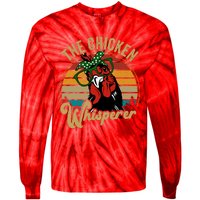 Funny Chicken Mom Chicken Whisperer Mama Hen Farm Gift Tie-Dye Long Sleeve Shirt