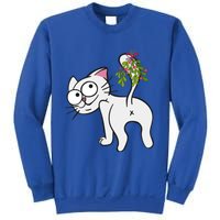 Funnychristmas Cat Mybuttmistletoe Meaningful Gift Sweatshirt