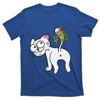 Funnychristmas Cat Mybuttmistletoe Meaningful Gift T-Shirt