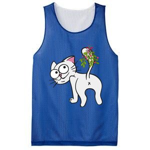 Funnychristmas Cat Mybuttmistletoe Meaningful Gift Mesh Reversible Basketball Jersey Tank