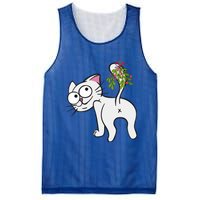 Funnychristmas Cat Mybuttmistletoe Meaningful Gift Mesh Reversible Basketball Jersey Tank