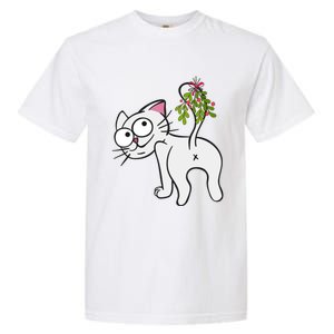 Funnychristmas Cat Mybuttmistletoe Meaningful Gift Garment-Dyed Heavyweight T-Shirt