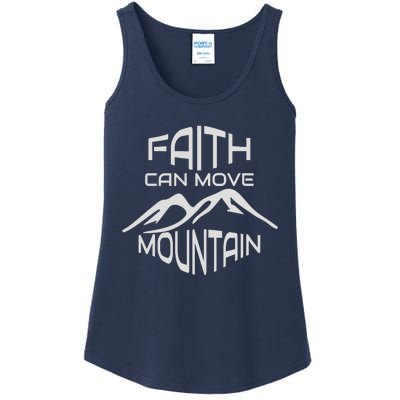 Faith Can Move Mountain Ladies Essential Tank