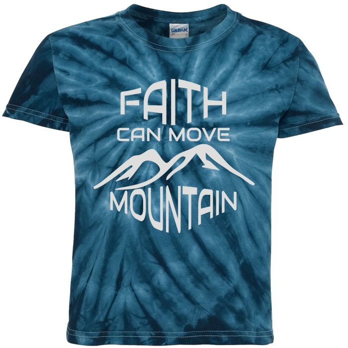 Faith Can Move Mountain Kids Tie-Dye T-Shirt