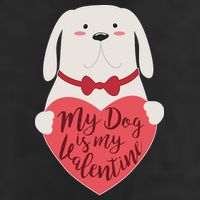Funny Cute My Dog Is My Valentine Adult Drive Performance Visor