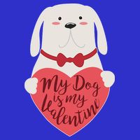 Funny Cute My Dog Is My Valentine Long Sleeve Shirt