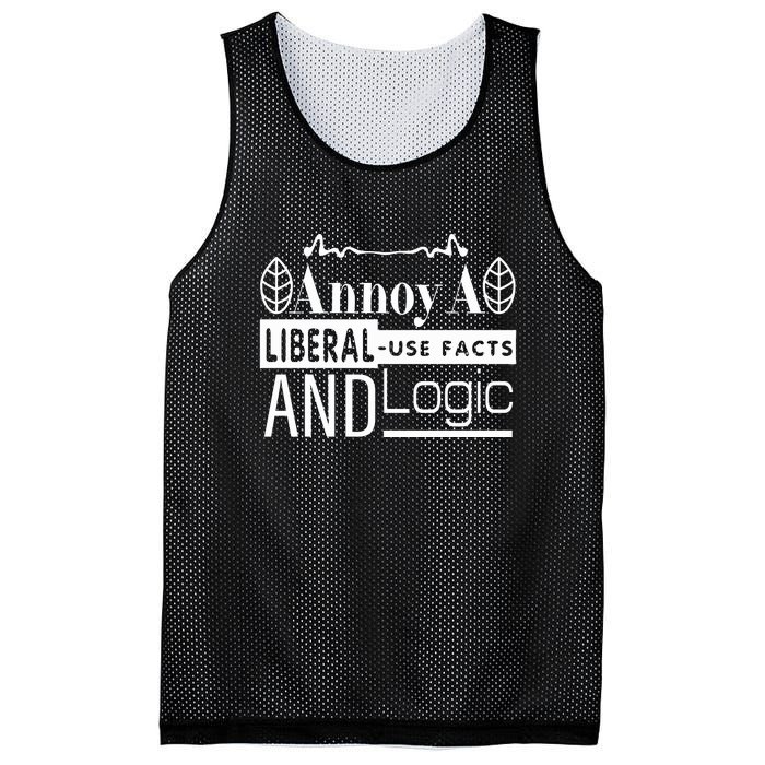 Funny Conservative MAGA Republican Anti Liberal Mesh Reversible Basketball Jersey Tank