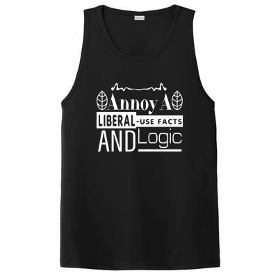 Funny Conservative MAGA Republican Anti Liberal PosiCharge Competitor Tank