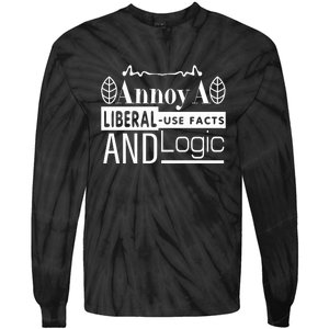 Funny Conservative MAGA Republican Anti Liberal Tie-Dye Long Sleeve Shirt