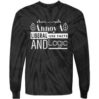 Funny Conservative MAGA Republican Anti Liberal Tie-Dye Long Sleeve Shirt