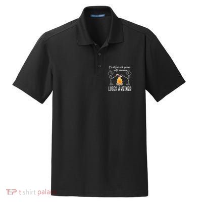 Funny Camping Mountains Outdoor Campfire Gift Dry Zone Grid Polo