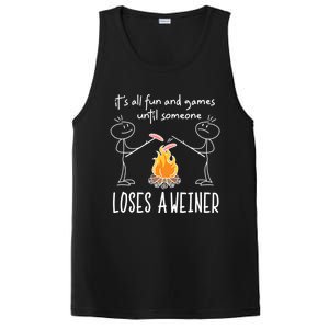 Funny Camping Mountains Outdoor Campfire Gift PosiCharge Competitor Tank