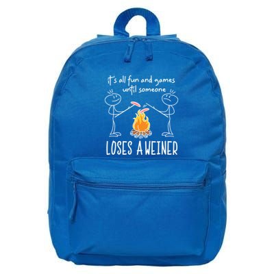 Funny Camping Mountains Outdoor Campfire Gift 16 in Basic Backpack