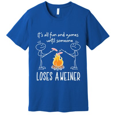 Funny Camping Mountains Outdoor Campfire Gift Premium T-Shirt