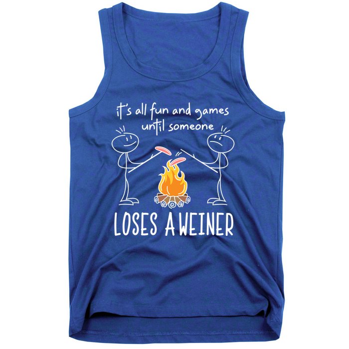 Funny Camping Mountains Outdoor Campfire Gift Tank Top