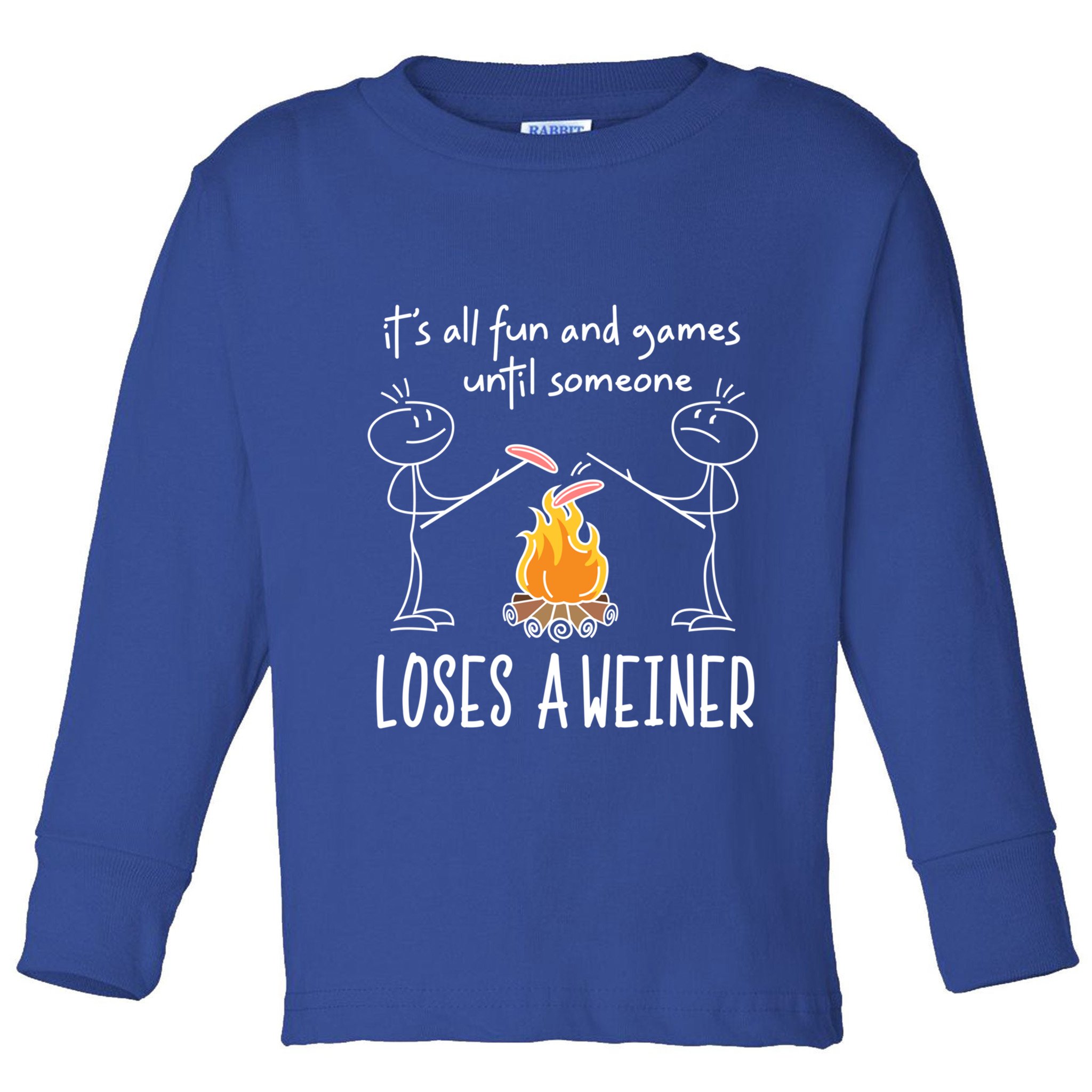 Funny Camping Mountains Outdoor Campfire Gift Toddler Long Sleeve Shirt