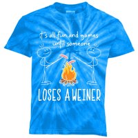 Funny Camping Mountains Outdoor Campfire Gift Kids Tie-Dye T-Shirt