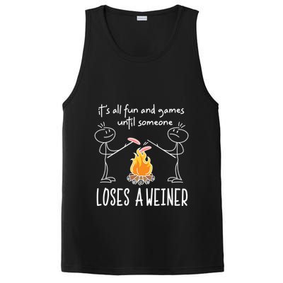 Funny Camping Mountains Outdoor Campfire Gift PosiCharge Competitor Tank