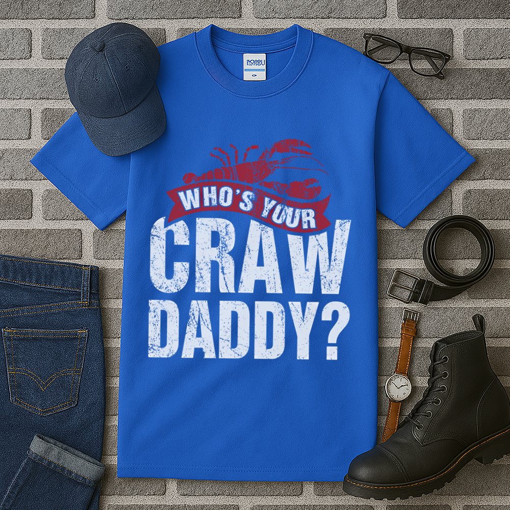 Funny Crawfish Meaningful Gift Cajun Lover Gift Who's Your Crawdaddy Great Gift Tall T-Shirt
