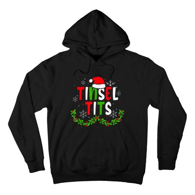 Funny Christmas Matching Couples Jingle Balls Tinsel Tits Hoodie