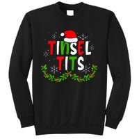 Funny Christmas Matching Couples Jingle Balls Tinsel Tits Sweatshirt