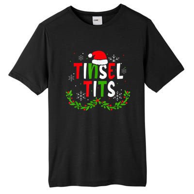 Funny Christmas Matching Couples Jingle Balls Tinsel Tits Tall Fusion ChromaSoft Performance T-Shirt