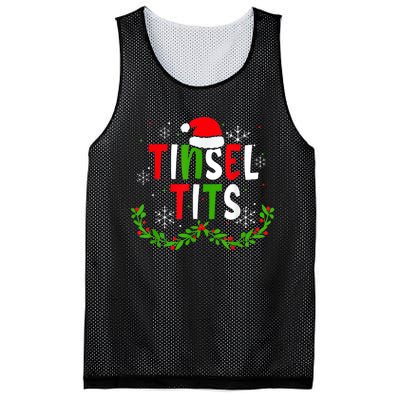 Funny Christmas Matching Couples Jingle Balls Tinsel Tits Mesh Reversible Basketball Jersey Tank