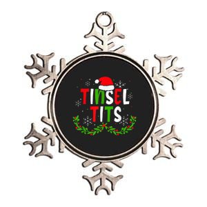 Funny Christmas Matching Couples Jingle Balls Tinsel Tits Metallic Star Ornament