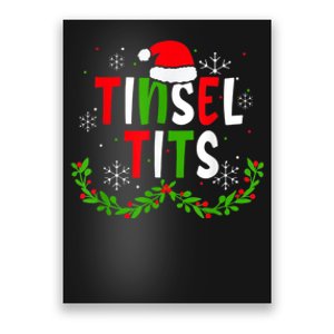 Funny Christmas Matching Couples Jingle Balls Tinsel Tits Poster