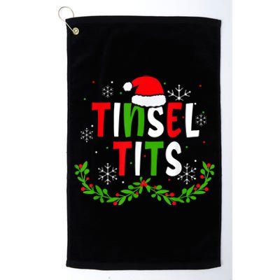 Funny Christmas Matching Couples Jingle Balls Tinsel Tits Platinum Collection Golf Towel