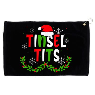 Funny Christmas Matching Couples Jingle Balls Tinsel Tits Grommeted Golf Towel