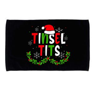 Funny Christmas Matching Couples Jingle Balls Tinsel Tits Microfiber Hand Towel