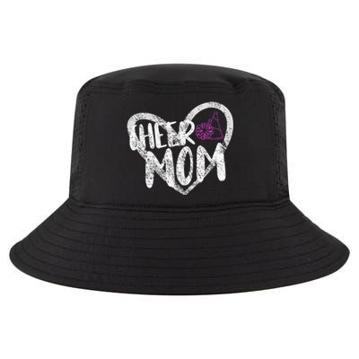 Funny Cheer Mom Heart Cheerleading Cheerleader Cool Comfort Performance Bucket Hat