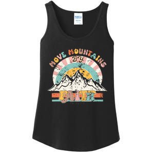 Faith Can Move Mountains Boho Christian Ladies Essential Tank