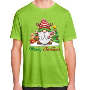 Funny Cute Merry Christmas Gnome Adult ChromaSoft Performance T-Shirt