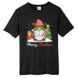 Funny Cute Merry Christmas Gnome Tall Fusion ChromaSoft Performance T-Shirt