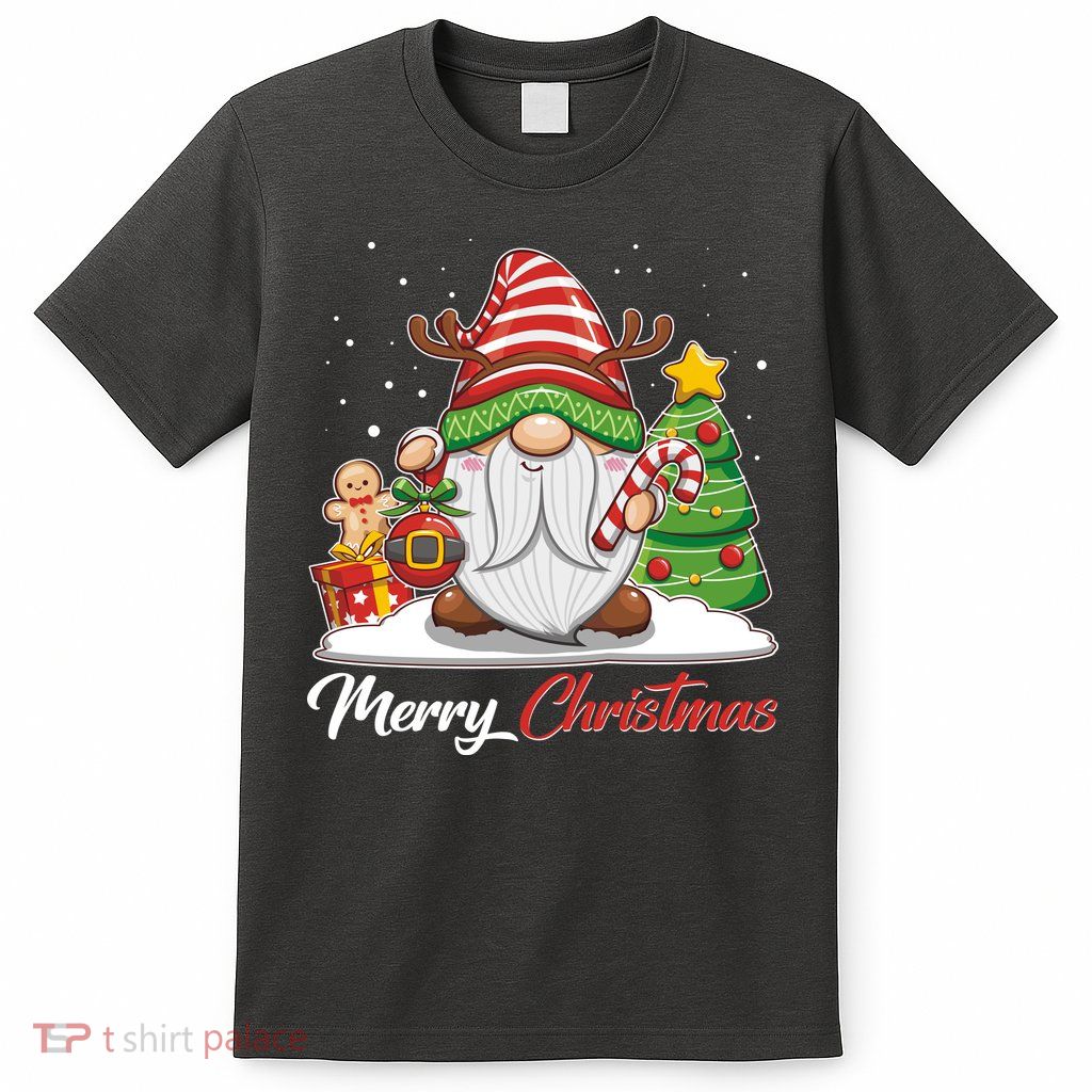 Funny Cute Merry Christmas Gnome T-Shirt