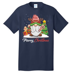 Funny Cute Merry Christmas Gnome Tall T-Shirt